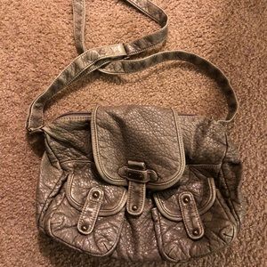 Gray/ Taupe crossbody bag